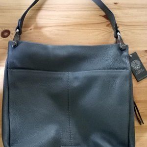Vince Camuto Clem Leather Hobo Bag Grey